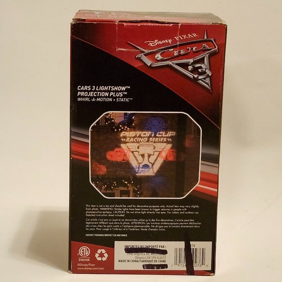 Disney Pixar Cars 3 Lightshow Projection Plus Lamp Gemmy Industries BNIP 2018 - Picture 7 of 8